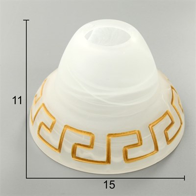 Люстра 1071005403234 E27 60W бежевый/коричневый 22х22х16см - фото 2035880