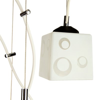 Люстра 1071005403250 3хE27 60W белый/черный 33х33х14см - фото 2035887