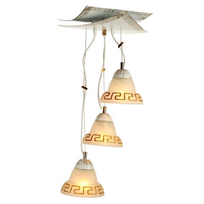 Люстра 1071005403770 3хE27 60W белое золото 33,5х33,5х321,5см - фото 2035890