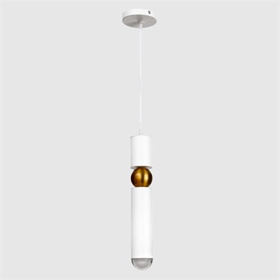 Светильник "Элит" 1хЕ14 40Вт белый-золото 6х6х130 см. - фото 2035937