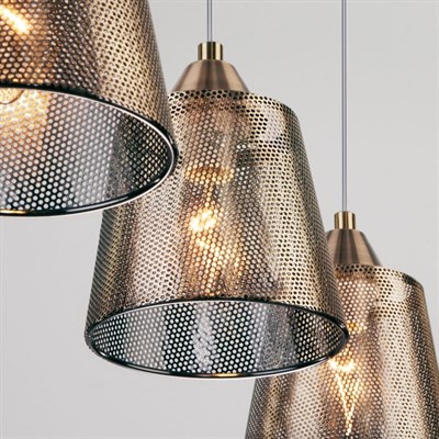 Светильник Ollie, 3x60Вт E14, цвет античная бронза - фото 2035973