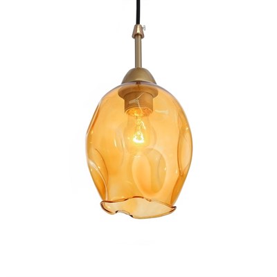 Люстра подвес 2347 1хE27 матовое золото - фото 2036024