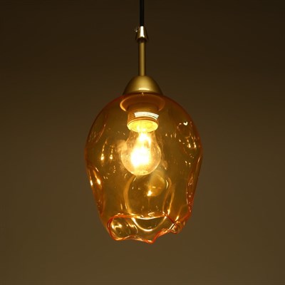 Люстра подвес 1347 1хE27 матовое золото - фото 2036043