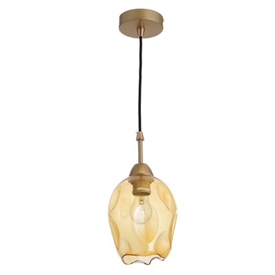 Люстра подвес 1347 1хE27 матовое золото - фото 2036044