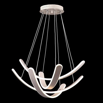 Люстра "Слабость" 112Вт LED 2700К/6500К белый 54х54х26см - фото 2036206