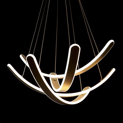 Люстра "Слабость" 112Вт LED 2700К/6500К белый 54х54х26см - фото 2036207