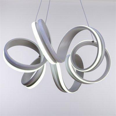 Люстра "Волны" LED 160Вт 3 режима 220В 48х48х21 см - фото 2036238