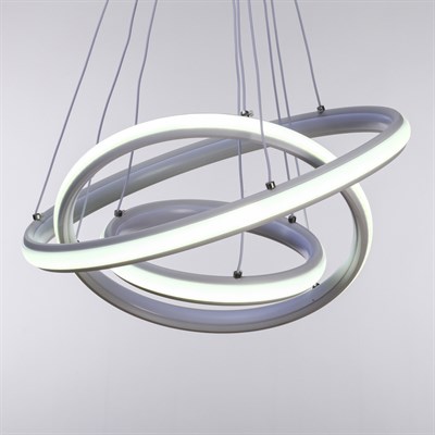 Люстра "Круги" LED 100Вт 3 режима 220В 46х46х3,5-80 см - фото 2036243