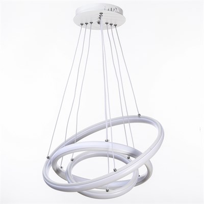 Люстра "Круги" LED 100Вт 3 режима 220В 46х46х3,5-80 см - фото 2036246