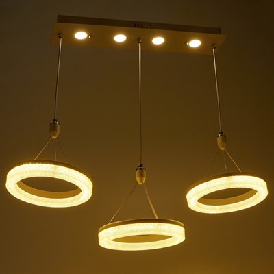 Люстра "Пузыри" LED 72Вт 3 режима 220В 71х22х22 см - фото 2036263