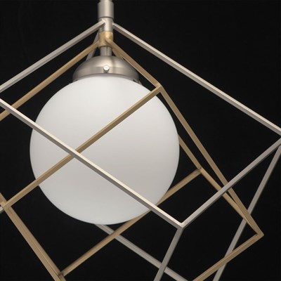 Светильник "Призма", 10Вт LED 3000K 800лм, цвет никель, бронза - фото 2036269