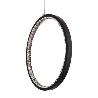 Светильник "Кристал" LED 4000К черный 25х25х100 см. - фото 2036323