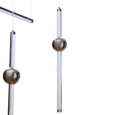 Светильник "Лорелла" LED 80Вт 4000К хром 65х12х42 см. - фото 2036350