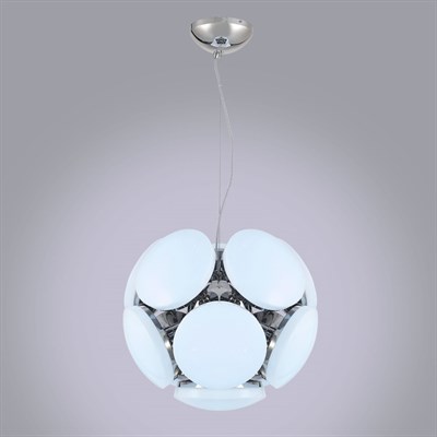 Люстра "Kристалино" 11x12Вт LED никель 52x52x50см - фото 2036359