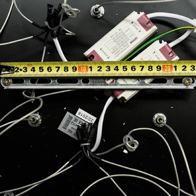 Люстра Деко, 10x4Вт LED, 2600Lm, 3000K, белый - фото 2036373