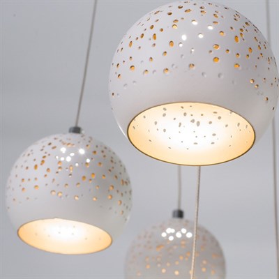 Люстра Деко, 10x4Вт LED, 2600Lm, 3000K, белый - фото 2036374