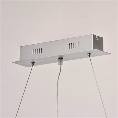 Люстра подвес "Ральф" 1x24W LED хром 100x7x195см - фото 2036459