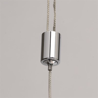 Люстра подвес "Ральф" 5x5W LED хром 93x9x320см - фото 2036468