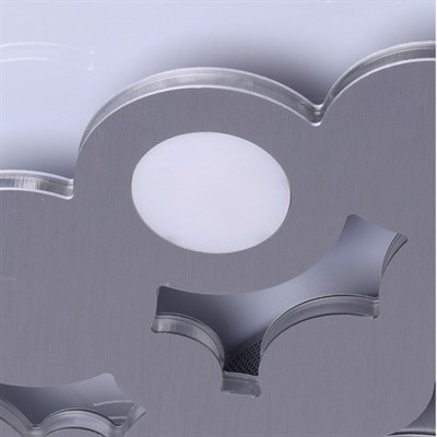 Люстра подвесная "Платлинг" 7x9W LED серебро 59x59x163см - фото 2036476