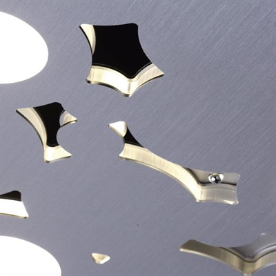 Люстра подвесная "Платлинг" 7x9W LED серебро 59x59x163см - фото 2036481