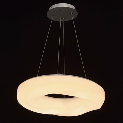 Люстра подвес "Норден" 30W LED белый 48x48x223см - фото 2036520