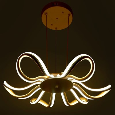 Люстра "Вега" LED 162Вт 3 режима 3000-6000К белый 66х66х85 см. - фото 2036775