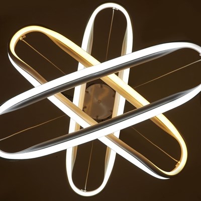 Люстра "Ригель" LED 156Вт 3 режима 3000-6000К белый 57х57х84 см. - фото 2036791