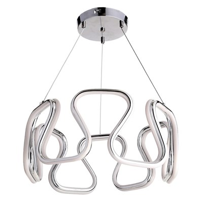 Люстра "Арриан" LED 156Вт 3 режима 3000-6000К хром 50х50х105 см. - фото 2036798