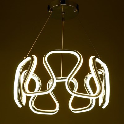 Люстра "Арриан" LED 156Вт 3 режима 3000-6000К хром 50х50х105 см. - фото 2036801