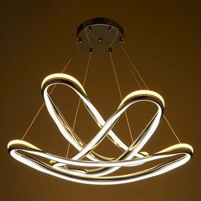 Люстра "Ригель" LED 156Вт 3 режима 3000-6000К хром 57х57х84 см. - фото 2036811