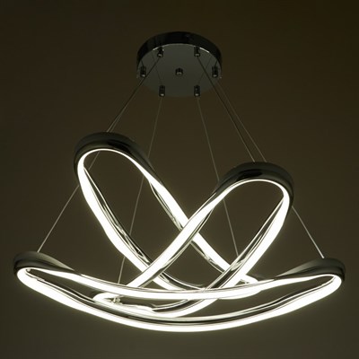 Люстра "Ригель" LED 156Вт 3 режима 3000-6000К хром 57х57х84 см. - фото 2036812