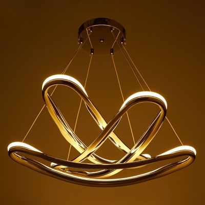 Люстра "Ригель" LED 156Вт 3 режима 3000-6000К хром 57х57х84 см. - фото 2036813