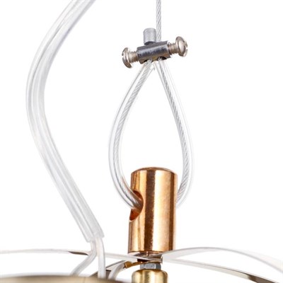 Люстра 669704/18 LED 10,8Вт 3000К золото 30х30х150 см - фото 2036828