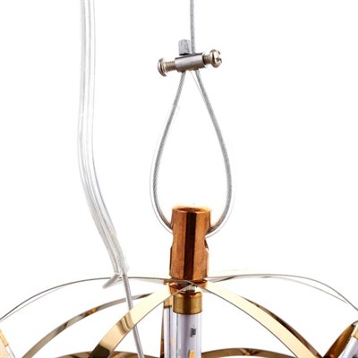 Люстра 669710/92 LED 55,2Вт 3000К золото 40х40х150 см - фото 2036840 Люстра 669710/92 LED 55,2Вт 3000К золото 40х40х150 см - фото 2036840