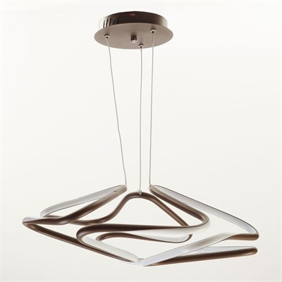 Люстра "Овиедо" LED 65Вт 4000К шоколадный 37х37х75 см. - фото 2036843