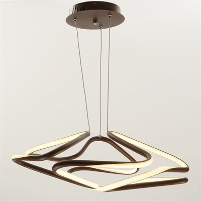 Люстра "Овиедо" LED 65Вт 4000К шоколадный 37х37х75 см. - фото 2036844