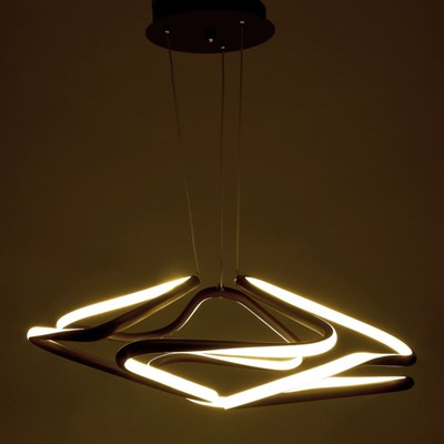 Люстра "Овиедо" LED 65Вт 4000К шоколадный 37х37х75 см. - фото 2036845