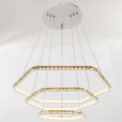 Люстра "Лира" LED 180Вт 4000К белый 68х68х65 м. - фото 2036848
