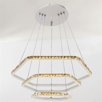 Люстра "Лира" LED 180Вт 4000К белый 68х68х65 м. - фото 2036849