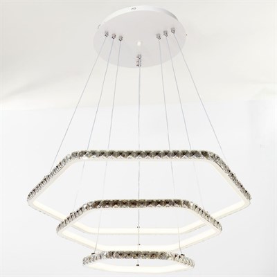 Люстра "Лира" LED 180Вт 4000К белый 68х68х65 м. - фото 2036850