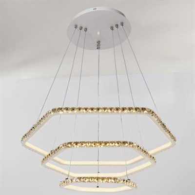 Люстра "Лира" LED 180Вт 4000К белый 68х68х65 м. - фото 2036851