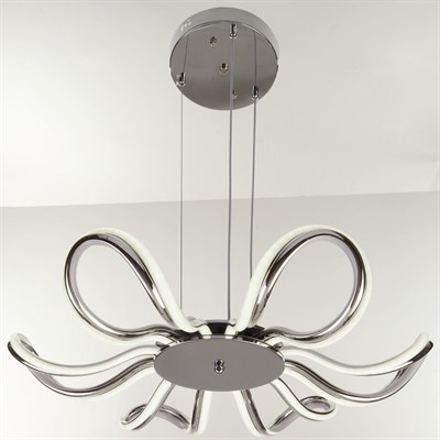 Люстра "Вега" LED 162Вт 3 режима 3000-6000К хром 66х66х85 см. - фото 2036857