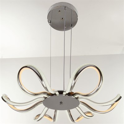 Люстра "Вега" LED 162Вт 3 режима 3000-6000К хром 66х66х85 см. - фото 2036859