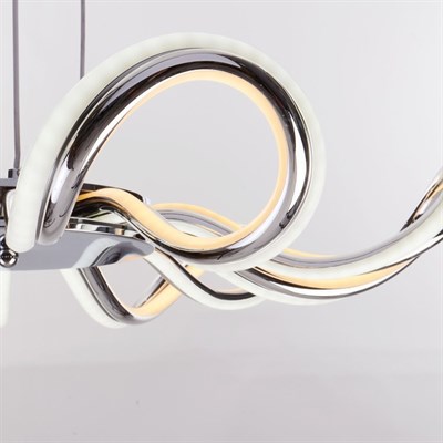 Люстра "Вега" LED 162Вт 3 режима 3000-6000К хром 66х66х85 см. - фото 2036862