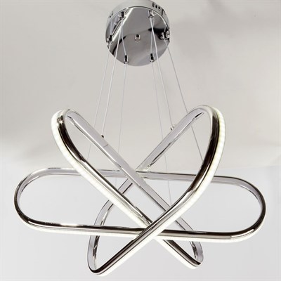 Люстра "Аквилон" LED 162Вт 3 режима 3000-6000К хром 60х60х100 см. - фото 2036866