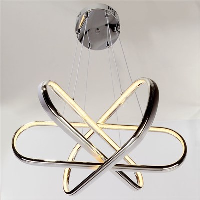 Люстра "Аквилон" LED 162Вт 3 режима 3000-6000К хром 60х60х100 см. - фото 2036867