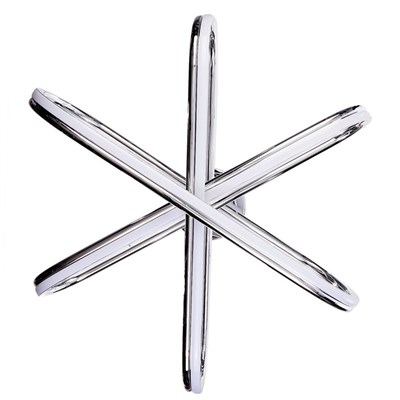 Люстра "Аквилон" LED 162Вт 3 режима 3000-6000К хром 60х60х100 см. - фото 2036871