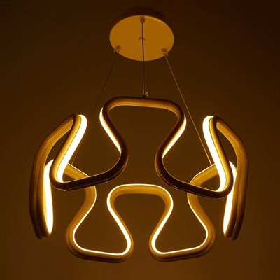 Люстра "Арриан" LED 156Вт 3 режима 3000-6000К белый 50х50х105 см. - фото 2036876