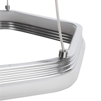 Люстра "Брера" LED 144Вт 4000К хром 46х46х75 см. - фото 2036896