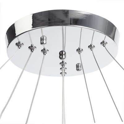 Люстра "Брера" LED 144Вт 4000К хром 46х46х75 см. - фото 2036897